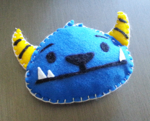 Mighty Yeti stuffed felt toy