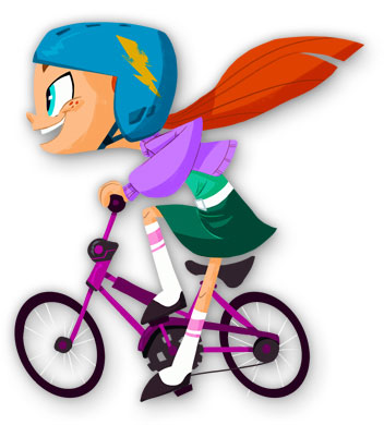 Maggie-biking